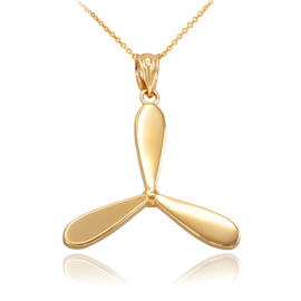 Gold propeller charm