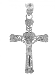 White Gold Crucifix Pendant - The Salvation Crucifix