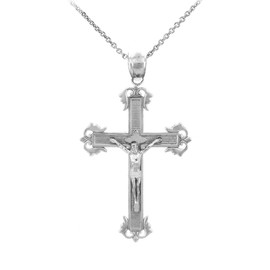 Sterling Silver Crucifix Pendant Necklace- The Passion Crucifix