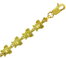 Yellow Gold Bracelet - The Turtle Bracelet