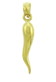 Unicorn Horn 14K Yellow Gold Charm