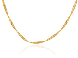 Gold Chains: Singapore Gold Chain 0.2mm