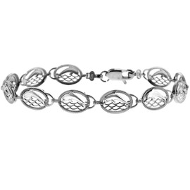 The Dolphin White Gold  Bracelet