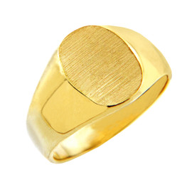 Men's Gold Signet Rings - The Brad Solid Gold Signet Ring
