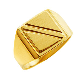 Solid Gold Men's Jove Signet Ring