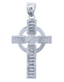 Sterling Silver Irish Celtic Cross Pendant