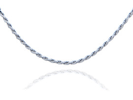 Rope Sterling Silver Chain 1.25 mm