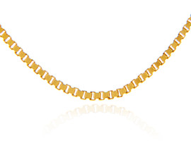 Gold Chains and Necklaces - Box Link Yellow Gold Chain 0.4 mm