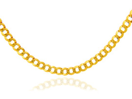 Gold Chains and Necklaces - Cuban Gold Chain 1.0 mm