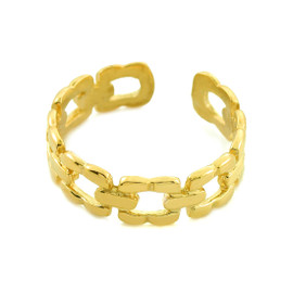 Gold Chain Link Toe Ring