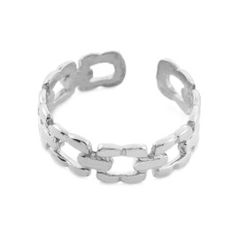 Silver Chain Link Toe Ring