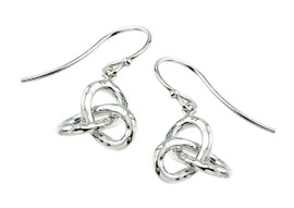 Trinity Knot Silver Earrings