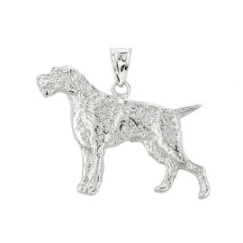 Sterling Silver German Pointer Pendant