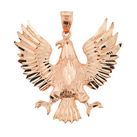 Rose Gold Polish Eagle Pendant