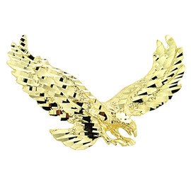 Gold Soaring Eagle Pendant