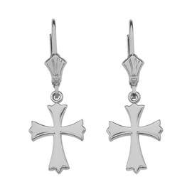 Sterling Silver Roman Catholic Earrings