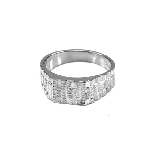 Sterling Silver Watchband Style Baby Ring