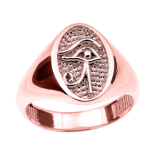 Rose Gold Eye of Horus Ring