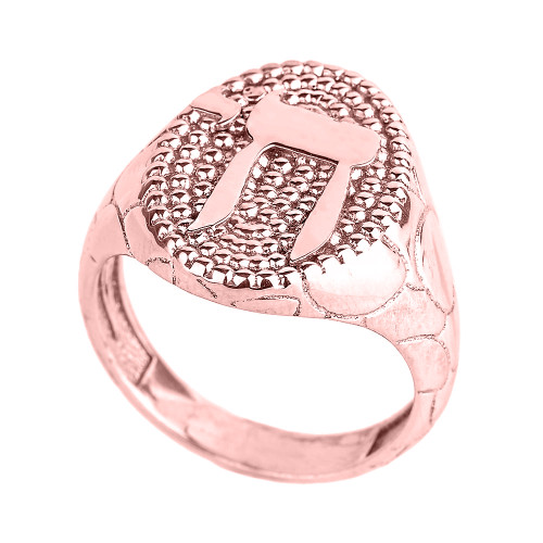 Rose Gold Chai Men's Ring