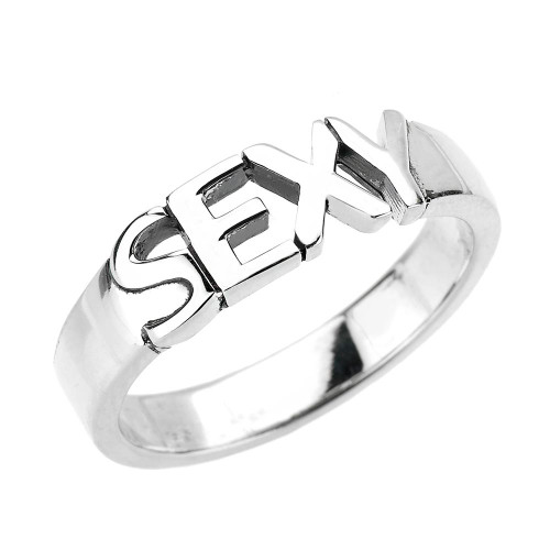 Sterling Silver "SEXY" Thumb Ring