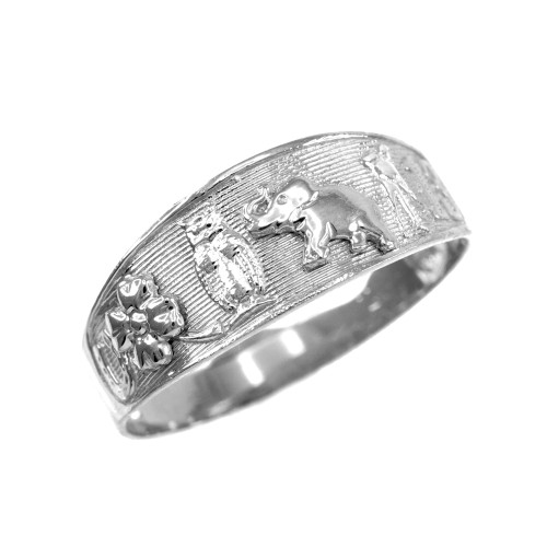 925 Sterling Silver Lucky Ring