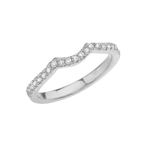 White Gold Diamond Engagement/Proposal Solitaire Band