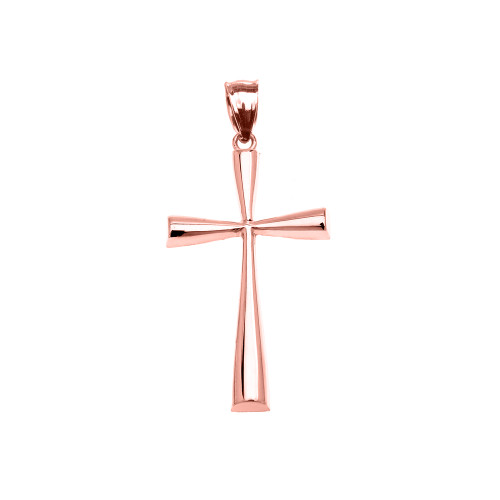 Rose Gold Dainty Cross Pendant Necklace