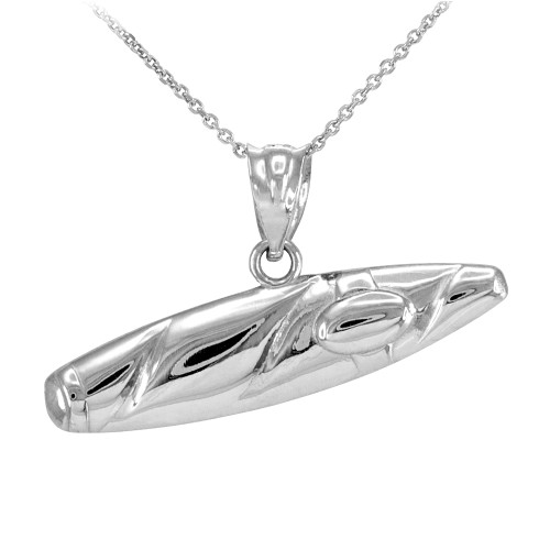 Sterling Silver Cigar Pendant Necklace