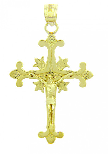 Yellow Gold Crucifix Pendant - The Atonement Crucifix