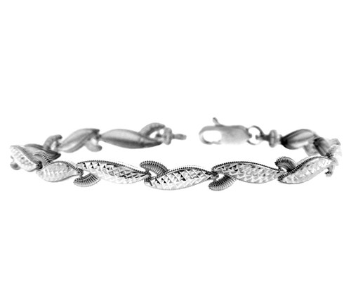 White Gold Bracelet - The Lobster Claw Bracelet