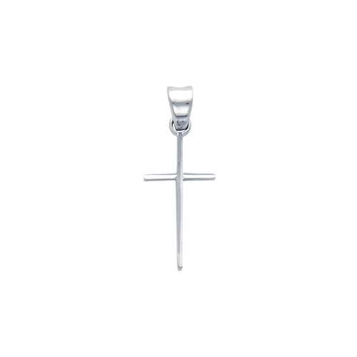 Dainty 14K White Gold Cross