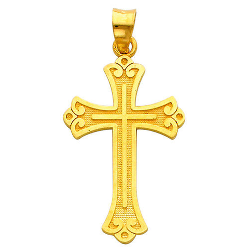 14K Gold Prized Cross pendant