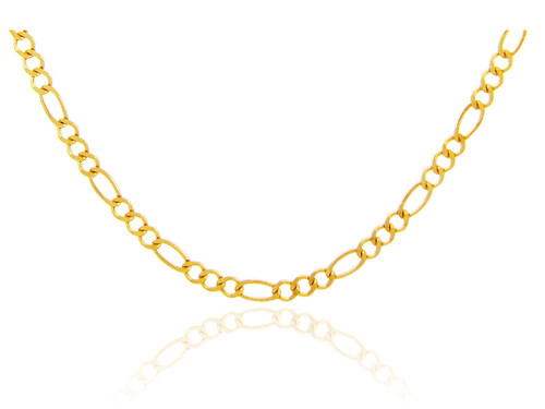 Gold Chains and Necklaces - Figaro Gold Chain 1.0 mm