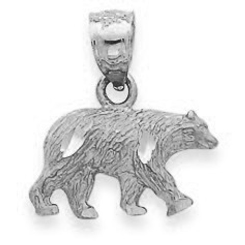 Silver Gold Bear Pendant