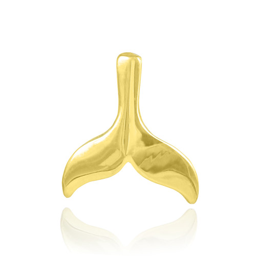Gold Whale Tail Charm