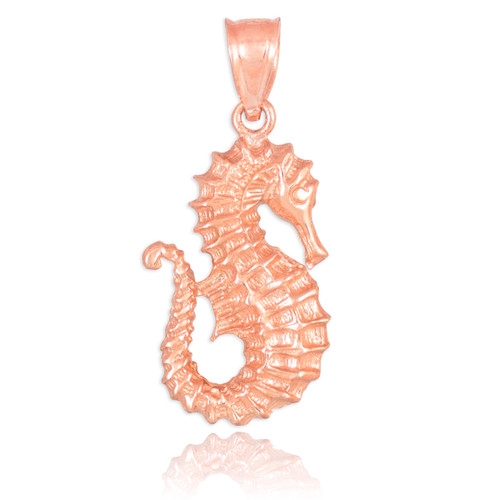 Rose Gold Seahorse Pendant Necklace