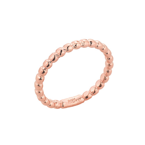 Rose Gold Ball Chain Bead Knuckle Ring