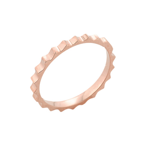 Rose Gold Spiked Knuckle Ring