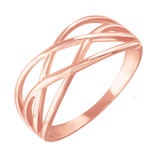 Rose Gold Celtic Knot Thin Band Women's Ring