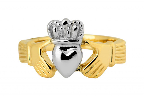 Two-Tone ladies Claddagh Ring Classic