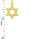 Factory Direct Jewelry Gold Jewish Star of David Charm Pendant (S) 1-inch 