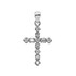 High Polish Reversible Diamond Cross Elegant Gold Pendant Necklace (Available in Yellow/Rose/White Gold)