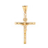 Crucifix Cross (INRI) Pendant Necklace in Yellow Gold