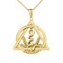 Gold Dentistry Symbol Pendant Necklace (Available In Yellow/Rose/White Gold)