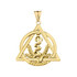 Gold Dentistry Symbol Pendant Necklace (Available In Yellow/Rose/White Gold)