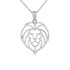 Lion Head Cut Out Pendant Necklace in Gold (Yellow/Rose/White)