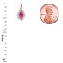 Genuine Ruby Marquise-Shaped Fancy Pendant Necklace in Gold (Available In Yellow/Rose/White Gold)