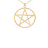 Gold Small Pentagram Pendant(Available in Yellow/Rose/White Gold)
