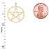 Gold Small Pentagram Pendant(Available in Yellow/Rose/White Gold)