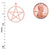 Gold Small Pentagram Pendant(Available in Yellow/Rose/White Gold)